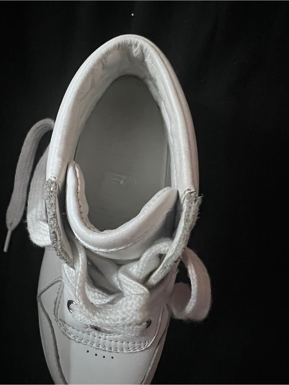Gucci Kids White Leather High Top Sneakers Web Stripe Size 26 Box - Picture 6 of 7